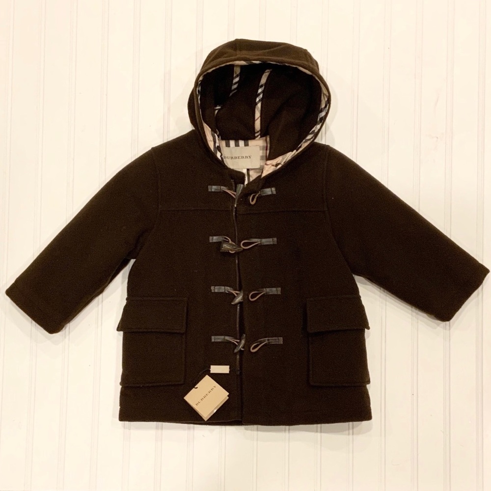 Authentic Burberry brown wool coat size 2y